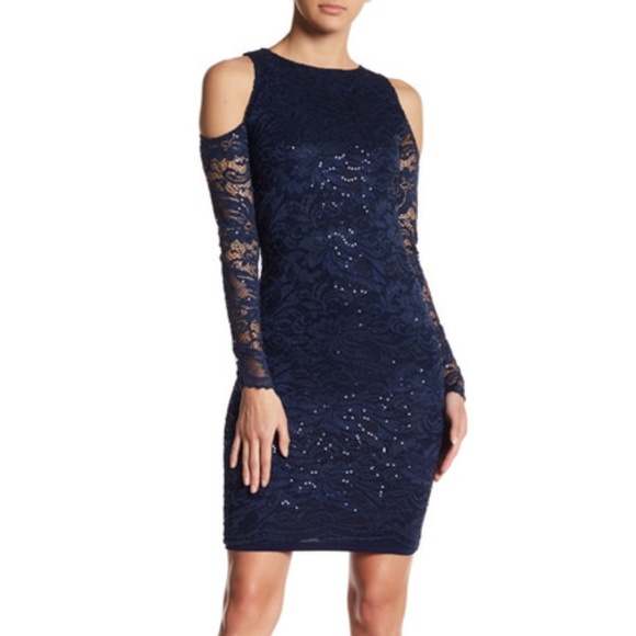 love...ady Dresses & Skirts - Love...Ady – Sequined Cold Shoulder Dress